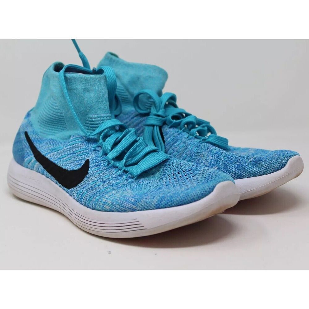 Nike LunarEpic Flyknit‎ Women's Size 8 Blue Sneakers Running Shoes 818677-404